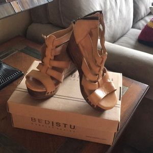 Bed|Stu Cobbler Series platform wedge sandals